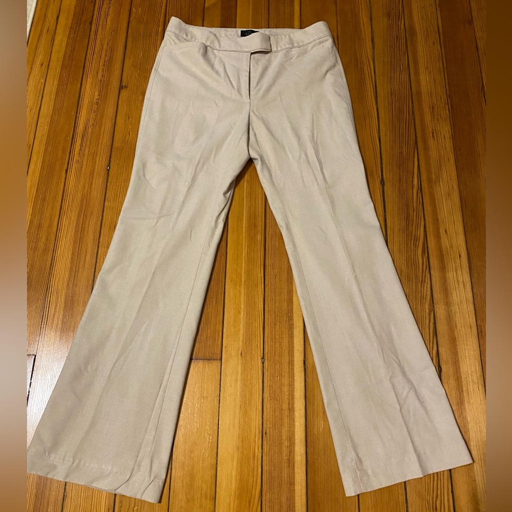 White House Black Market- The Slim Flare-Khakis. Size 8